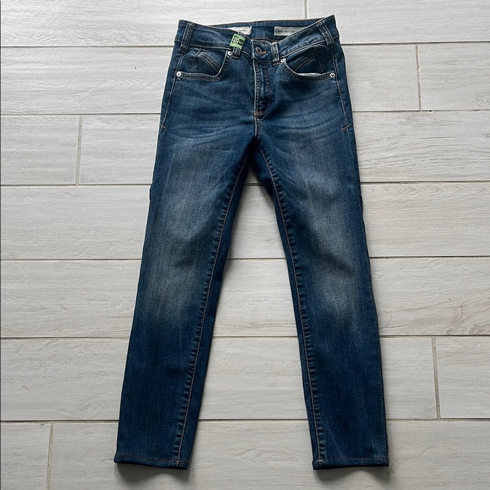 Pilcro and the Letterpress by Anthropologie High-Rise Denim Leggings Sz 25
